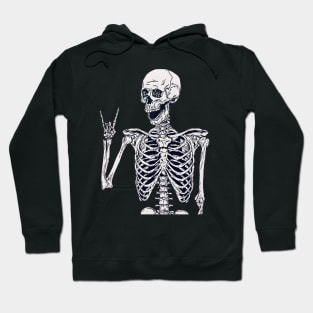 Rock on Skeleton Hoodie